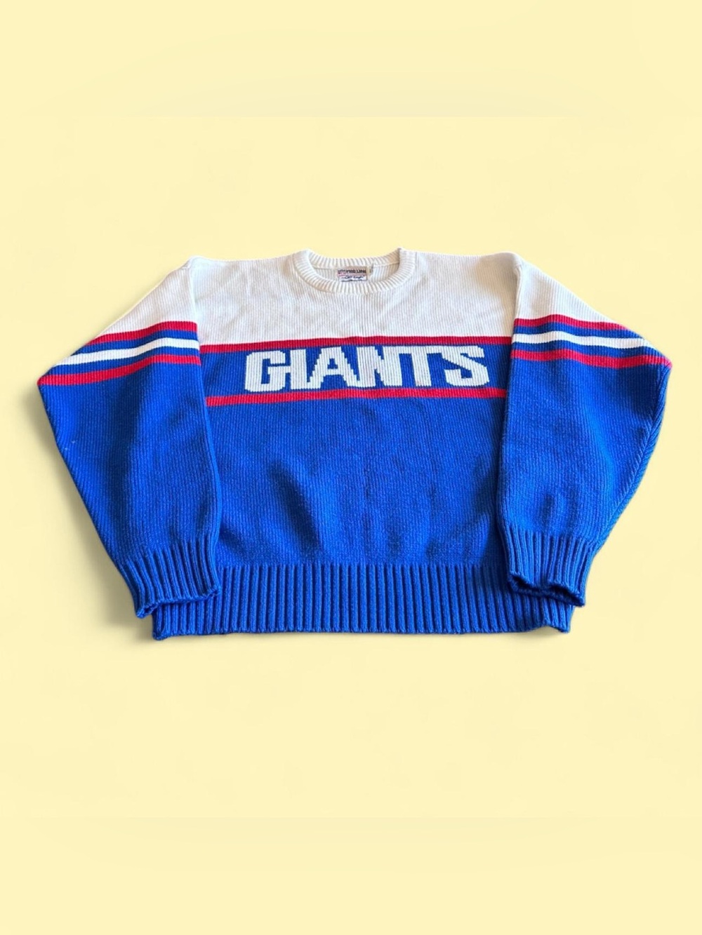 Vintage New York Giants Cliff Engle Knit Sweater Men’s L NFL